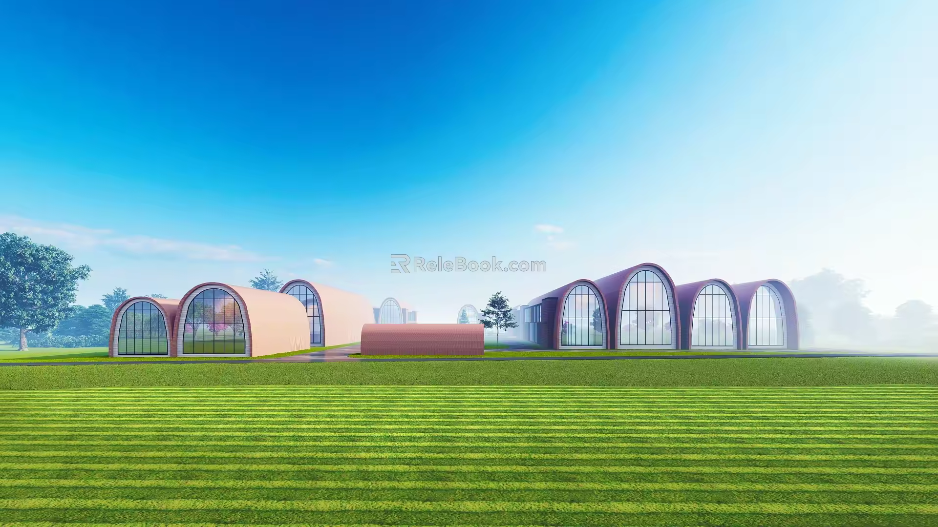 Modern Factory Building Characteristic Factory Building 3d model