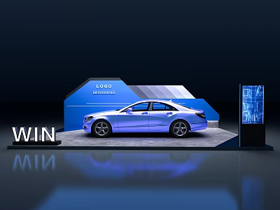 Hyundai Booth Auto Booth Auto Show Exhibition 3d model