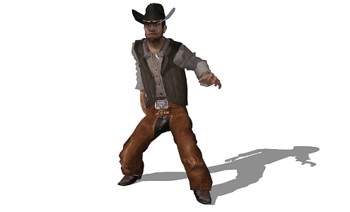 Modern Game Role Denim 3d model