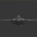 3D Model of Cosmic Aerospace Fighter with Detailed Space Design Features