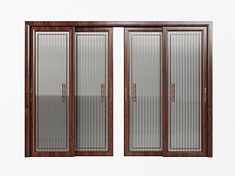 Kitchen sliding door sliding door Changhong glass door 3d model