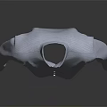 Light Blue Long Sleeve Shirt With Collar Chest Pocket On Dark Background With Reflection