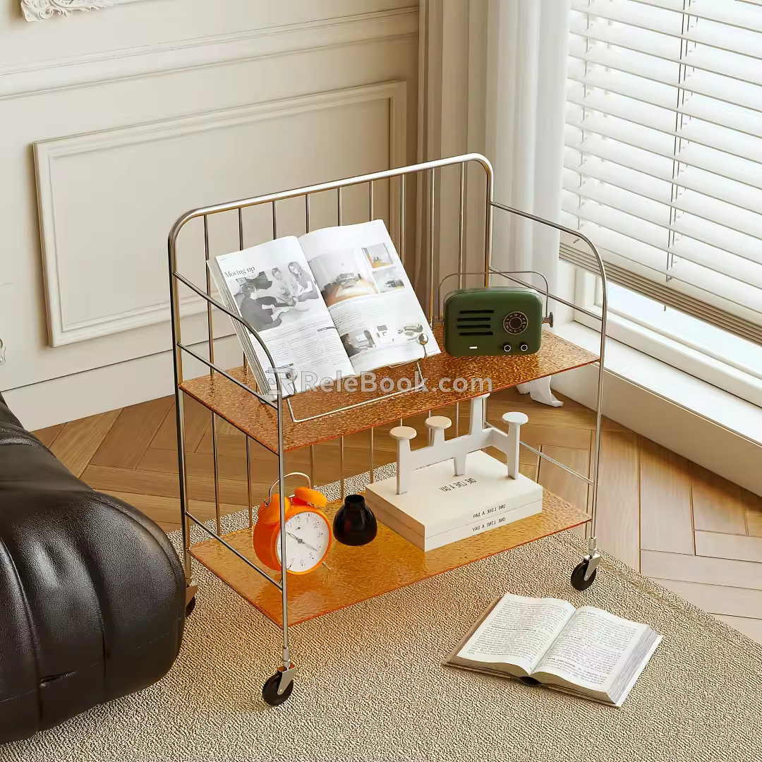 Modern Side Table Acrylic Side Table 3d model
