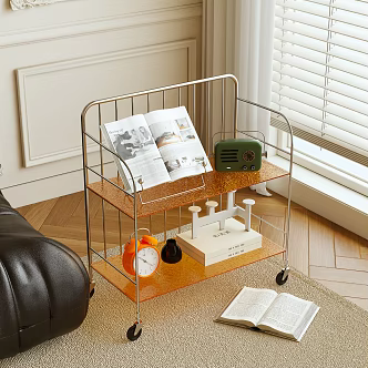 Modern Side Table Acrylic Side Table 3d model