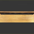 Elegant Antique Wooden Bench With Intricate Carved Backrest And Decorative Legs