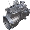 Heavy Duty Industrial Equipment Engine With Mechanical Components And Metal Structure