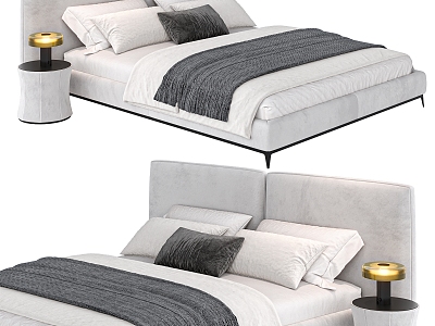 Modern Minimalist Double Bed model