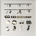 Modern Downlights and Spotlights Featuring Various Designs And Black White Styles 3d model