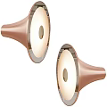 Modern Rose Gold Horn Shaped Wall Sconces With Illuminated Design For Home Decor