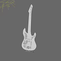 Pink Electric Guitar As Entertainment Appliance With Modern Design And Stylish Look