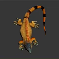Lizard Anime Lizard Cartoon Lizard Reptile Cold Blooded Animal Reptile 3d model