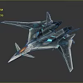Futuristic Sci Fi Aircraft With Sleek Design Transparent Wings Blue Glowing Details And Orange Cockpit