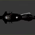 Sleek Black Sport Motorcycle With Modern Aerodynamic Design And Glossy Finish