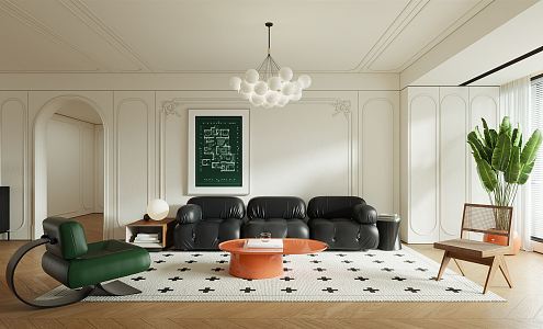 French Living Room 3d model