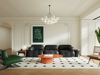 French Living Room 3d model