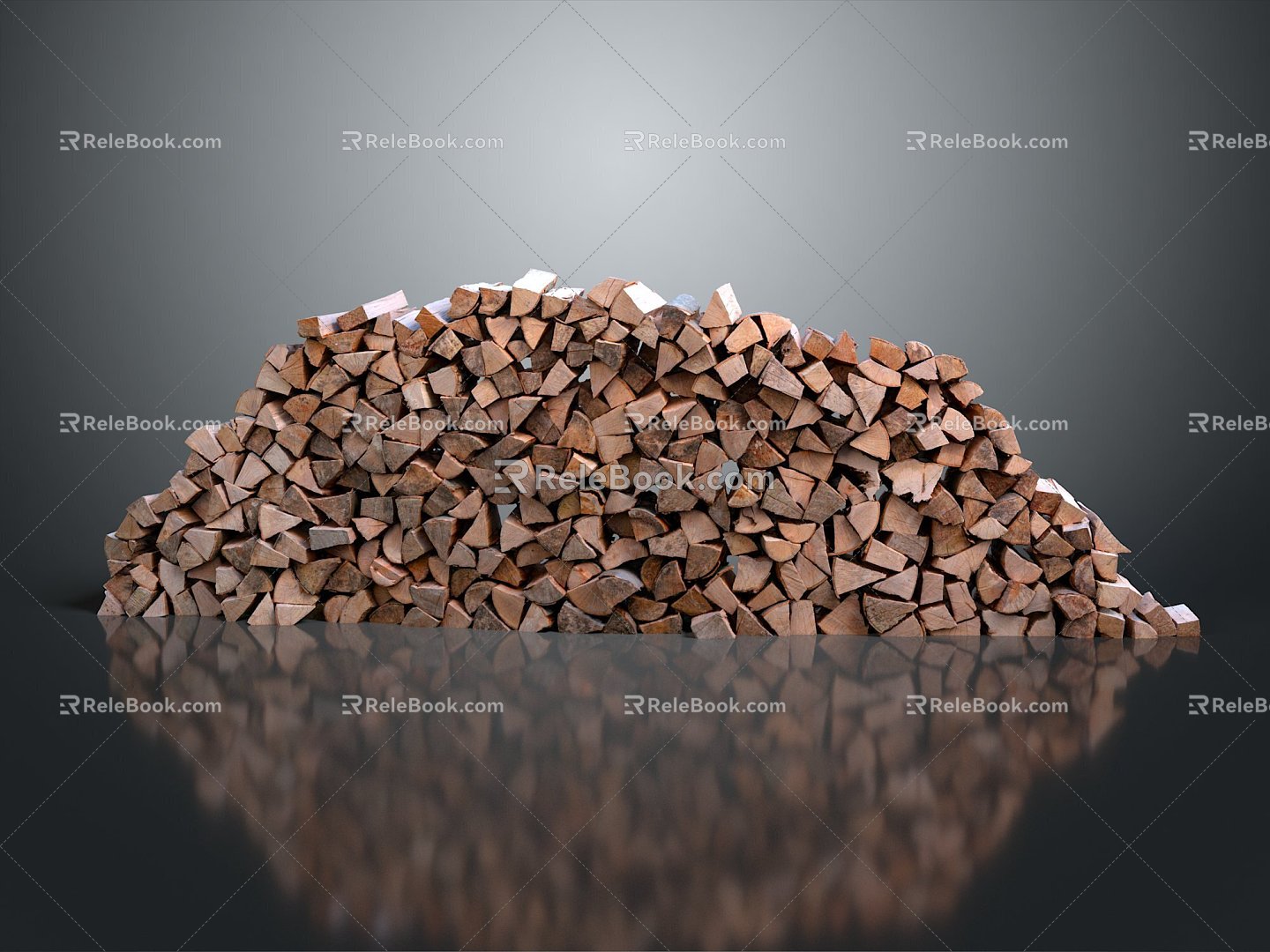 chopping wood chopping wood wood block chopping wood firewood firewood pile articles 3d model