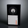 Vintage SONY Magnetic Tape With Black Case White Label And Red Stripe