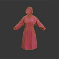 Stylish Pink Hooded Raincoat With Belted Waist Long Length And Waterproof Design