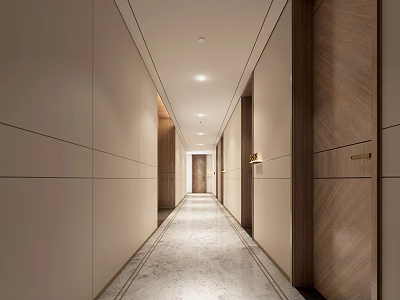 Modern Away Hotel Away 3d model