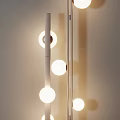 Modern Floor Lamps Featuring Marble Bases Spherical Lights And Striped Designs