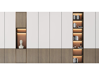 Modern bookcase 3d model