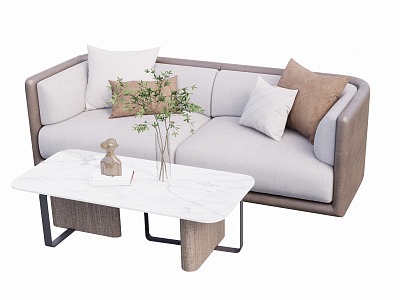 Light Luxury Sofa Coffee Table 3d model