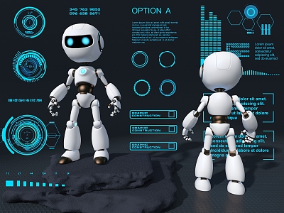 Robot Technology Meichen Artificial Intelligence 3d model