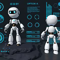 Robot Technology Meichen Artificial Intelligence 3d model