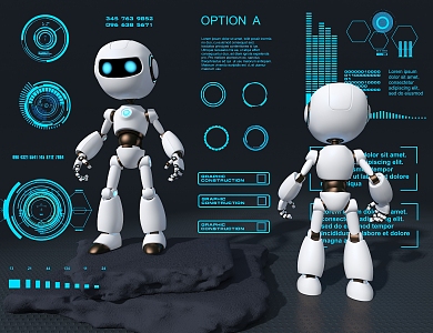 Robot Technology Meichen Artificial Intelligence 3d model