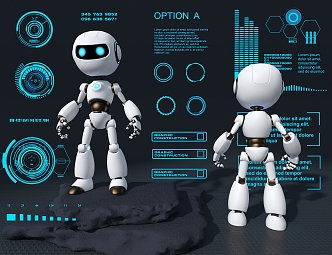 Robot Technology Meichen Artificial Intelligence 3d model