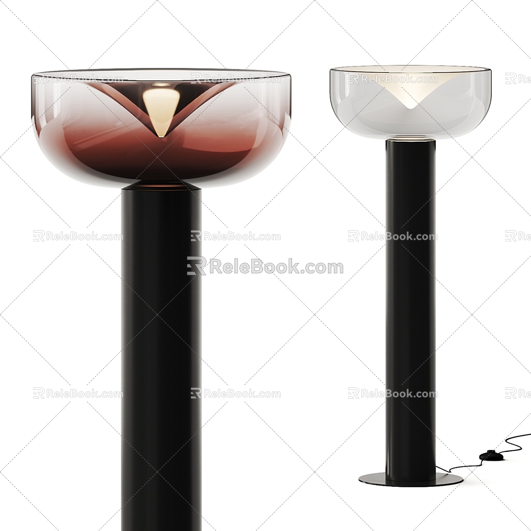 Modern Glass Floor Lamp Collection model