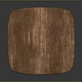 Wooden Square Coffee Table With Natural Wood Grain Surface And Four Legs Design