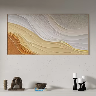 Light Luxury Decoration Painting 3d model