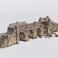 Ancient Stone Bridge with Stone Arches Steps and Historical Architectural Details