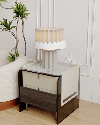 Table lamp table lamp side 3d model