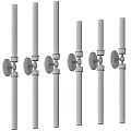 Modern Wall Lights With Gold Black Silver Finishes And Cylindrical Clear Glass Design