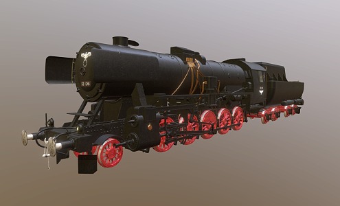 modern train steam train world war ii steam locomotive 3d model