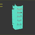 Detailed Vintage Building Model With Multiple Floors And Ornate Balconies Structure Design