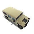 Beige Off Road Utility Vehicle With Sturdy Design Front Grille Guard And Large Tires