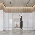 modern elevator hall 3d model