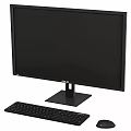 Modern Computer Monitor And Keyboard Desktop Setup With Sleek High Definition Design