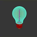 Lighting Combination Featuring Golden Filament Bulb With Modern Design And Reflection