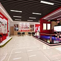 Vibrant Fire Science Popularization Education Base Featuring Red Background Firefighters Images Emblem And Open Book