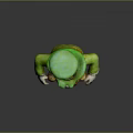 Leprechaun Character With Green Hat Gold Buckle Orange Beard And Gold Shoes