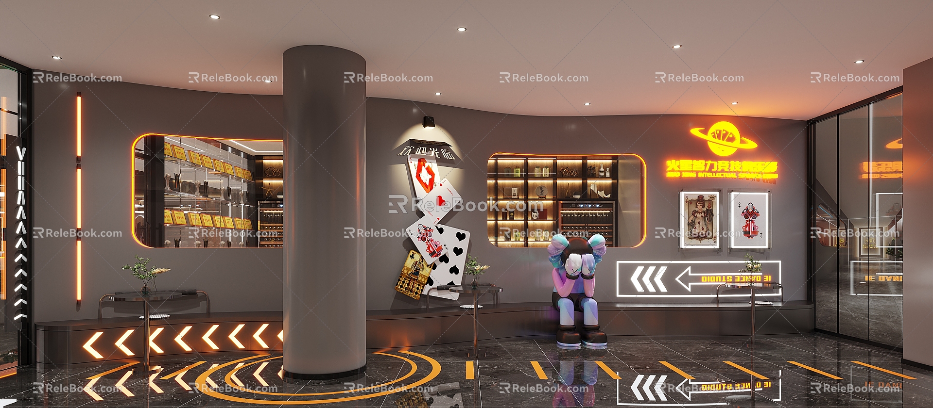 chess casino entertainment 3d model