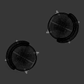 Modern Black and Brown Leather Bar Stools with Metal Legs Minimalist Design