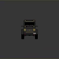 Metallic Gray 6x6 Off Road Vehicle With Roof Rack And Yellow Headlights