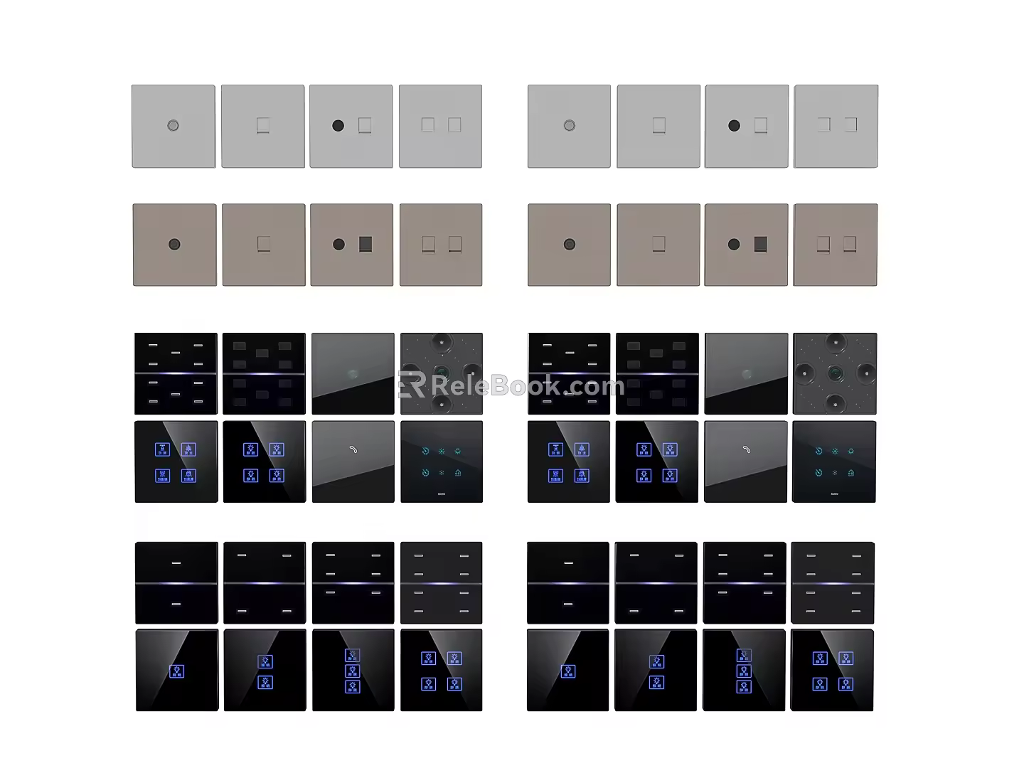 Hardware switch panel 3d model