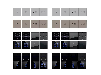 Hardware switch panel 3d model