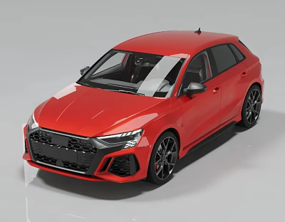 Car sedan Audi hatchback 3d model Car sedan Audi hatchback 3d model